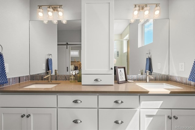 4535 W 50th Ave, Denver, CO 80212 - full bath with a stall shower and double vanity