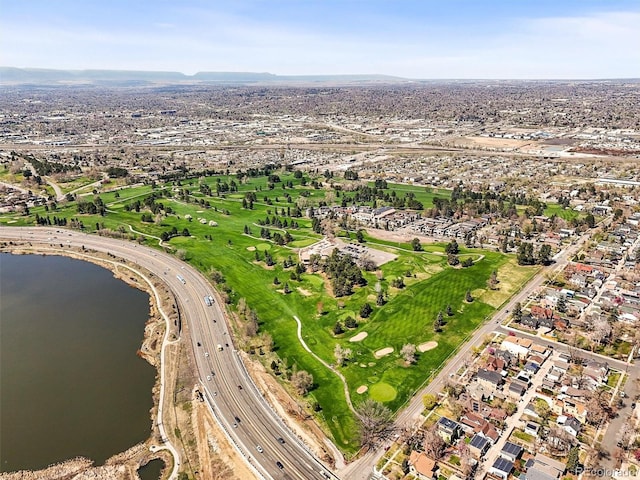 4535 W 50th Ave, Denver, CO 80212 - aerial view of property's location featuring a highway, nearby suburban area, and a nearby body of water