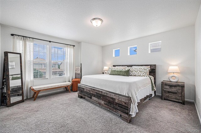 20000 E 40th Ave Unit 4, Denver, CO 80249 - carpeted bedroom with multiple windows, a textured ceiling, and baseboards