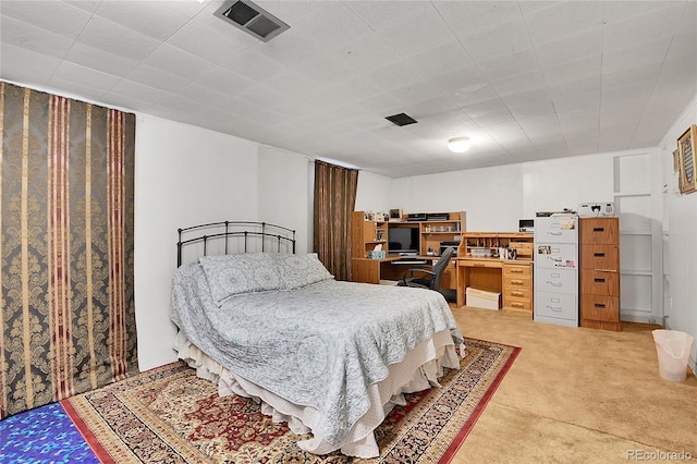 4705 Upham St, Wheat Ridge, CO 80033 - bedroom with light carpet and an office area