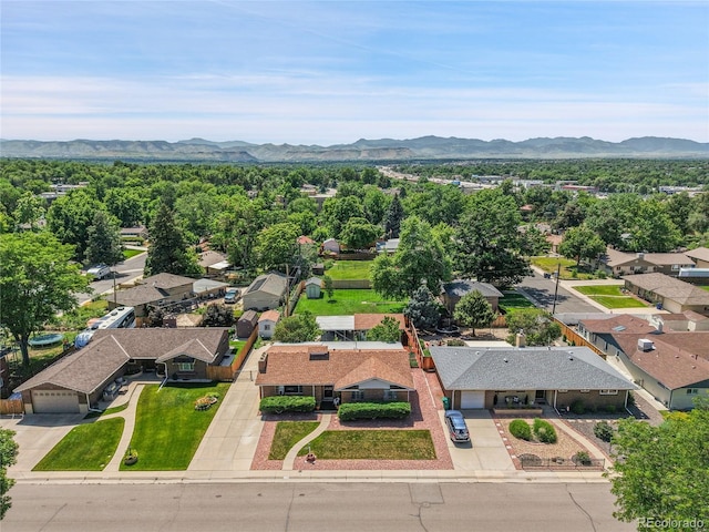 4705 Upham St, Wheat Ridge, CO 80033 - aerial perspective of suburban area with a mountain backdrop