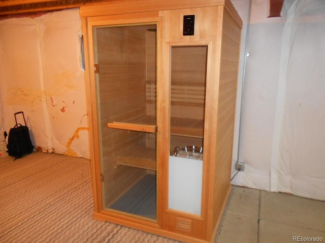 view of sauna / steam room