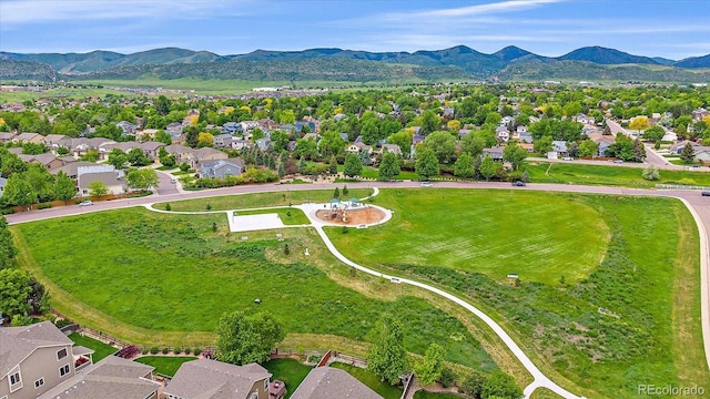10389 W Fair Ave Unit E, Littleton, CO 80127 - aerial view of residential area with a mountainous background