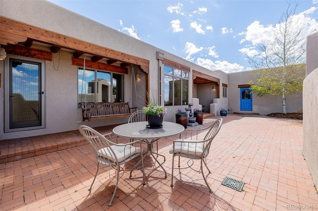 view of patio / terrace featuring outdoor dining space