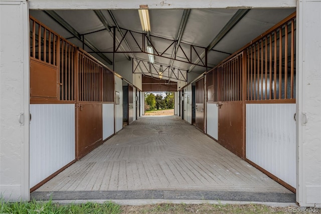 view of horse barn