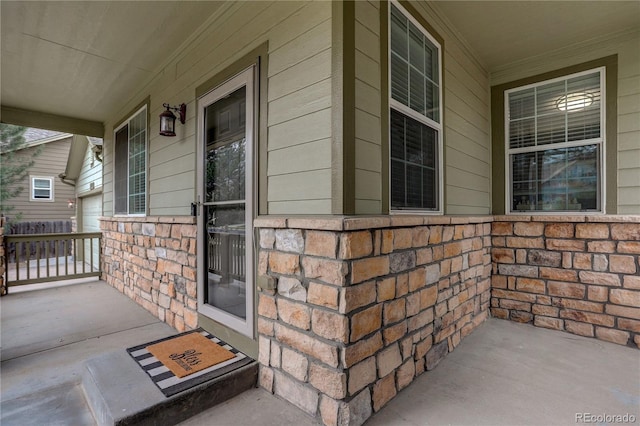 view of patio / terrace with covered porch