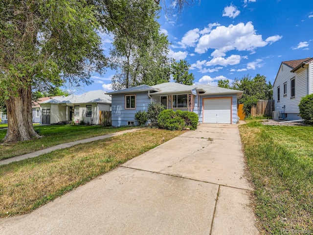 1856 S Steele St, Denver, CO 80210 - ranch-style home with an attached garage and concrete driveway