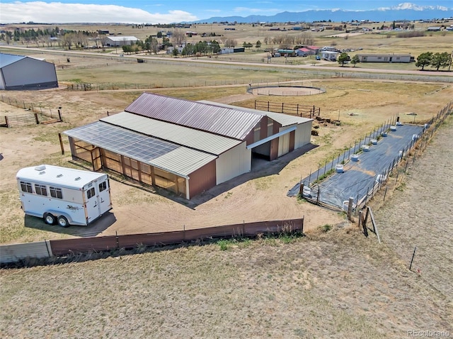 5856 John Ross Ct, Peyton, CO 80831 - overview of rural landscape with mountains