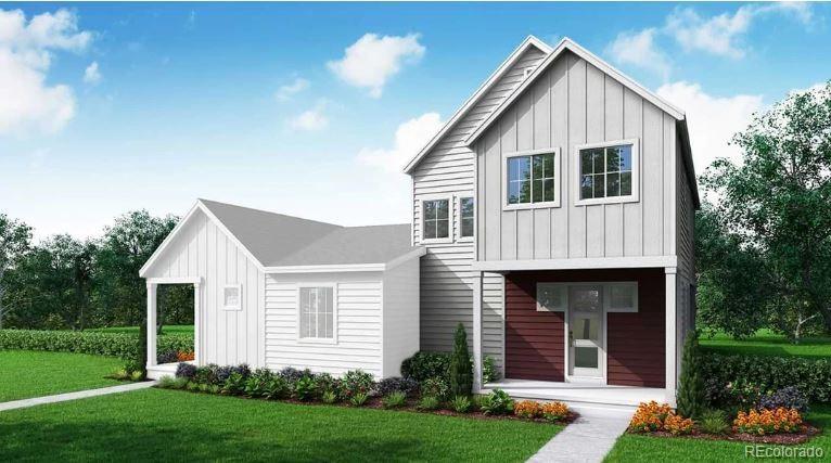5057 Mckinnon Ct, Timnath, CO 80547 - modern inspired farmhouse with board and batten siding and a front yard