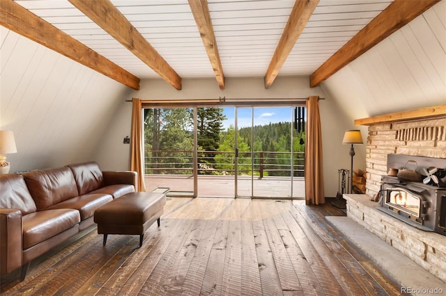 413 W Lake Dr, Divide, CO 80814 - living area with wood-type flooring