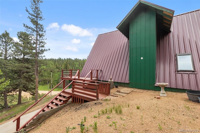 413 W Lake Dr, Divide, CO 80814 - view of home's exterior with stairs