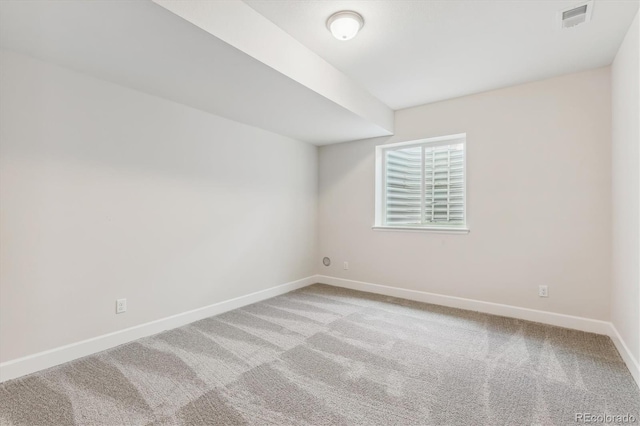 empty room featuring carpet