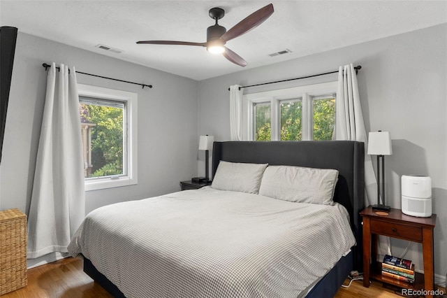 1265 S Elizabeth St, Denver, CO 80210 - bedroom featuring wood finished floors and ceiling fan
