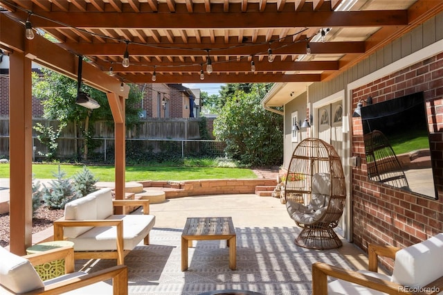 1265 S Elizabeth St, Denver, CO 80210 - view of patio / terrace with a pergola