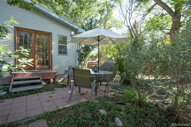 319 W Arkansas St, Buena Vista, CO 81211 - view of patio / terrace with french doors and outdoor dining area