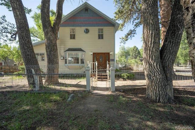 319 W Arkansas St, Buena Vista, CO 81211 - view of front of home with a fenced front yard and a gate