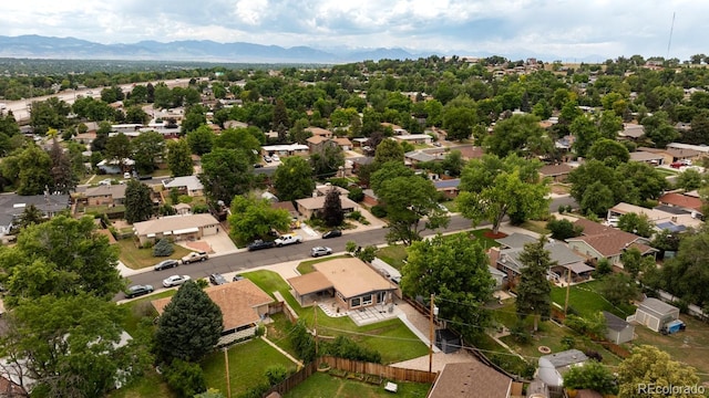 7820 Grove St, Westminster, CO 80030 - aerial perspective of suburban area featuring mountains