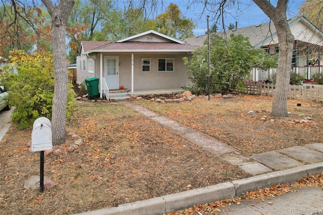 view of bungalow-style house