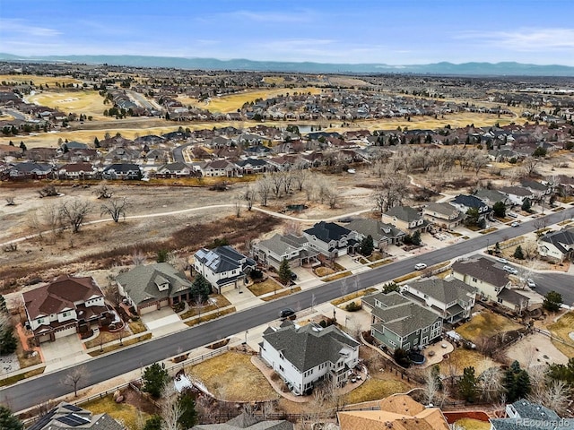 drone / aerial view featuring a residential view