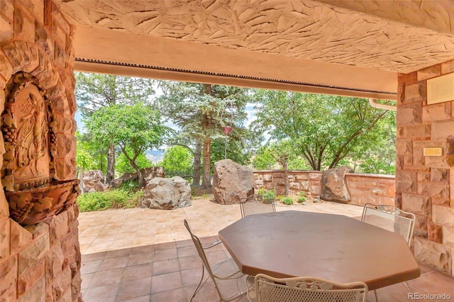 view of patio / terrace with outdoor dining area