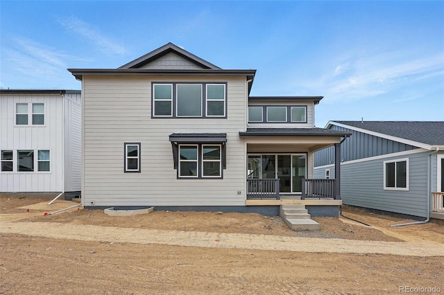 exterior space featuring a porch
