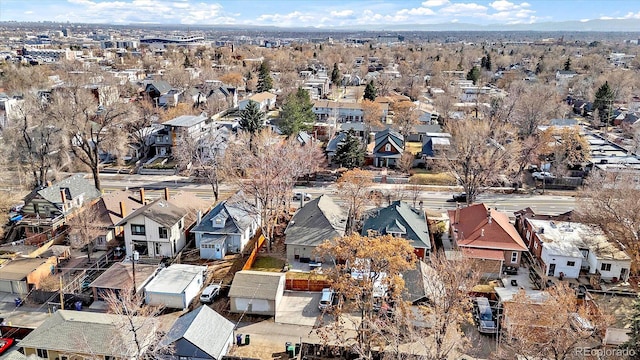 bird's eye view featuring a residential view