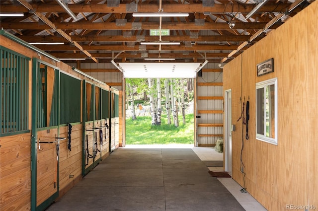 view of horse barn