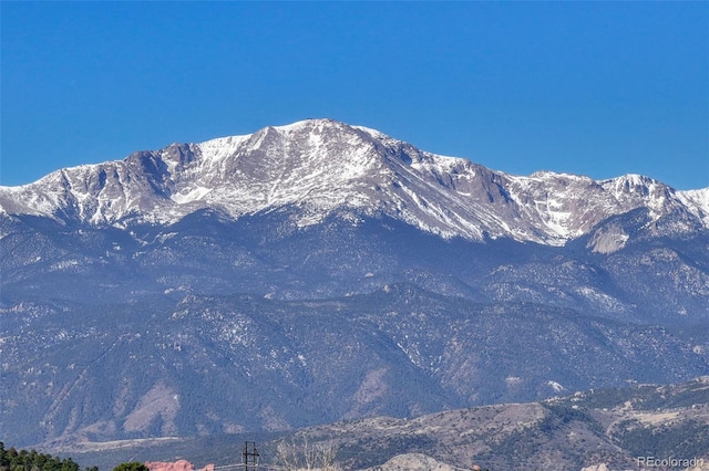 view of mountain feature