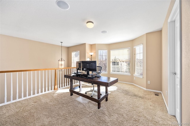 6987 Esperanza Dr, Castle Pines, CO 80108 - office featuring carpet flooring and baseboards