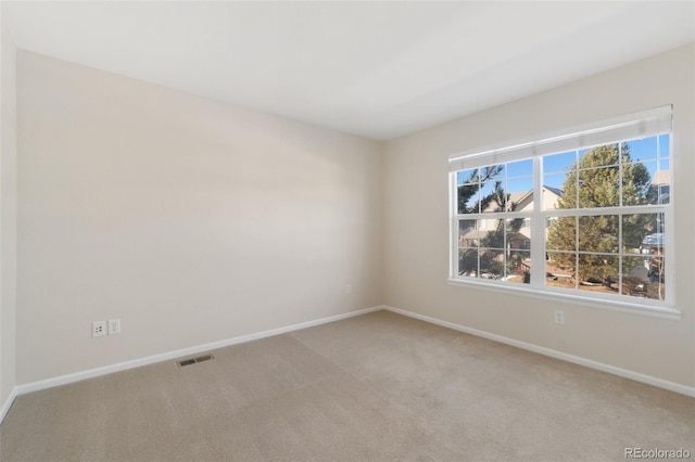 view of carpeted empty room