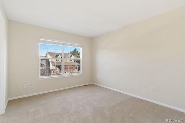 view of carpeted empty room