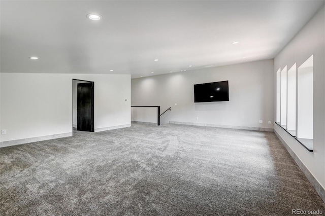 133 Adams Way, Breckenridge, CO 80424 - unfurnished living room with recessed lighting, carpet floors, and baseboards
