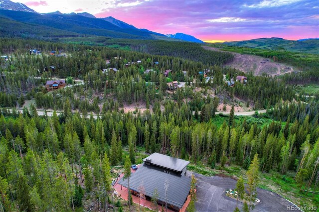 133 Adams Way, Breckenridge, CO 80424 - view of subject property with a mountainous background and a forest