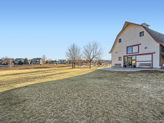 view of yard with a patio