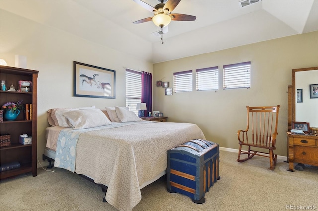 4061 Nordland Trl, Castle Rock, CO 80109 - bedroom featuring baseboards, ceiling fan, and light colored carpet