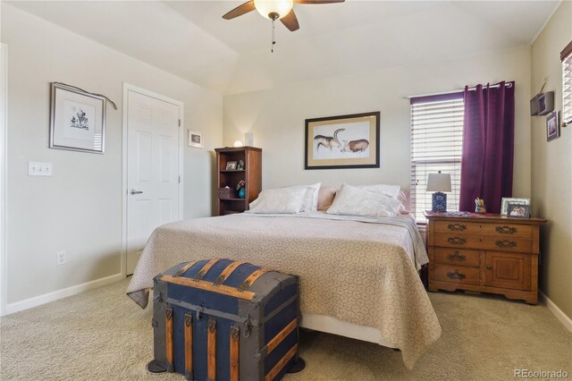 4061 Nordland Trl, Castle Rock, CO 80109 - bedroom with carpet flooring, baseboards, and a ceiling fan