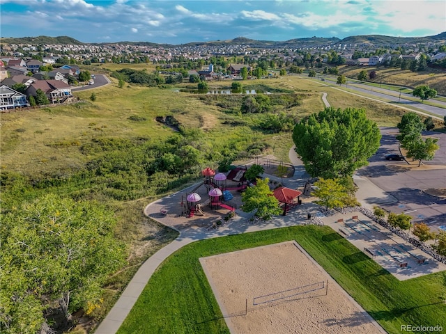 4061 Nordland Trl, Castle Rock, CO 80109 - aerial view featuring a mountain view