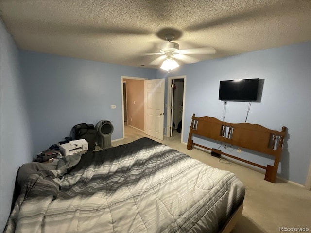 21300 E 42nd Ave, Denver, CO 80249 - carpeted bedroom with ceiling fan, a textured ceiling, and baseboards