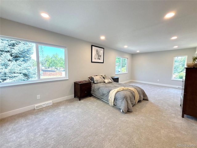 7160 E Iliff Ave, Denver, CO 80224 - bedroom with recessed lighting and light colored carpet