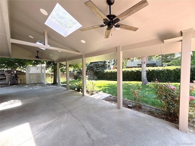7160 E Iliff Ave, Denver, CO 80224 - view of patio / terrace with ceiling fan