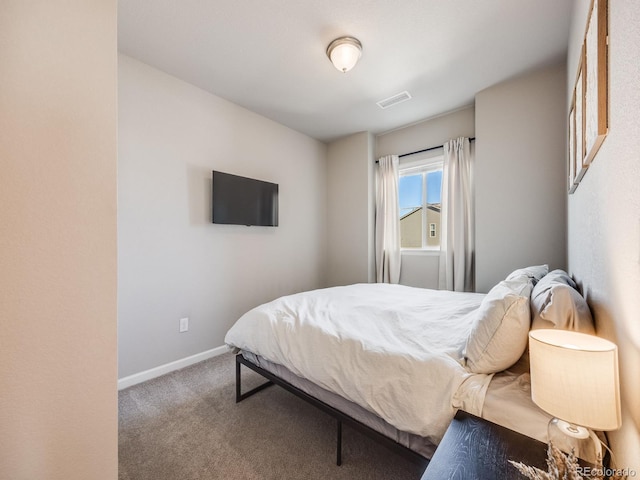 bedroom with carpet