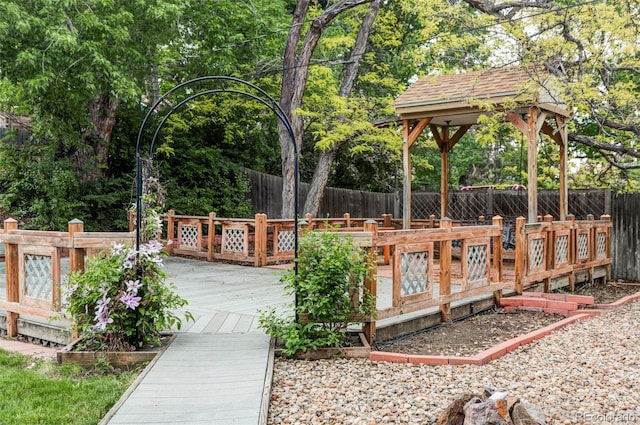 6982 Estes Dr, Arvada, CO 80004 - deck featuring a fenced backyard