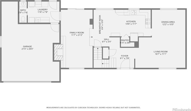 6982 Estes Dr, Arvada, CO 80004 - floor plan / room layout