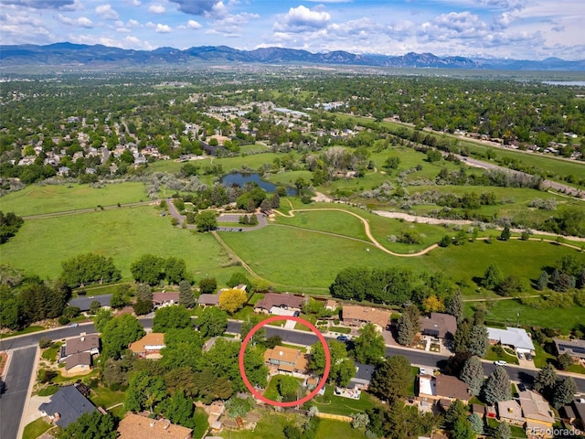 6982 Estes Dr, Arvada, CO 80004 - bird's eye view of a water and mountain view