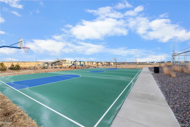 view of sport court