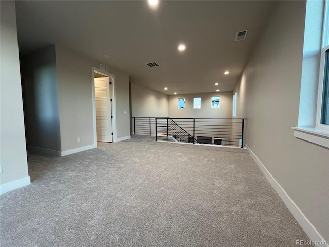 view of carpeted empty room