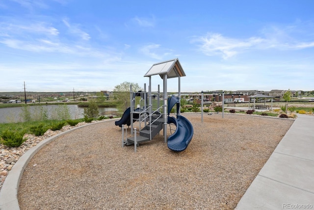 view of community jungle gym