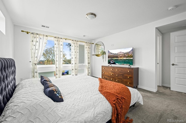 bedroom featuring carpet flooring