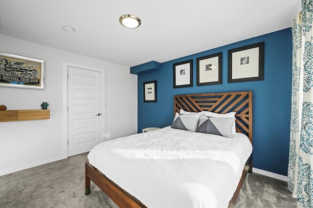 bedroom with carpet floors