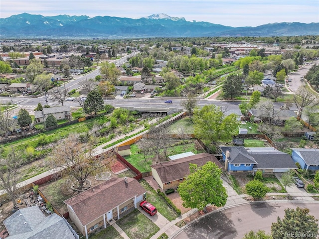 1304 De Reamer Cir, Colorado Springs, CO 80915 - aerial view of residential area with mountains